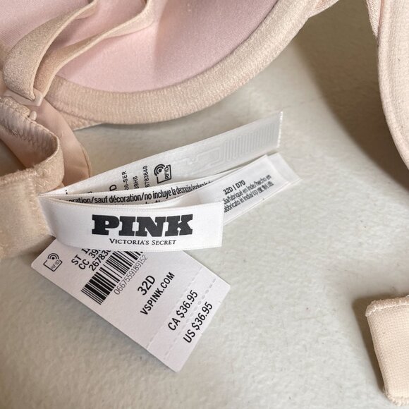 New Victoria's Secret Super Push-up Wear Everywhere Bra Size 32D - Picture 11 of 16